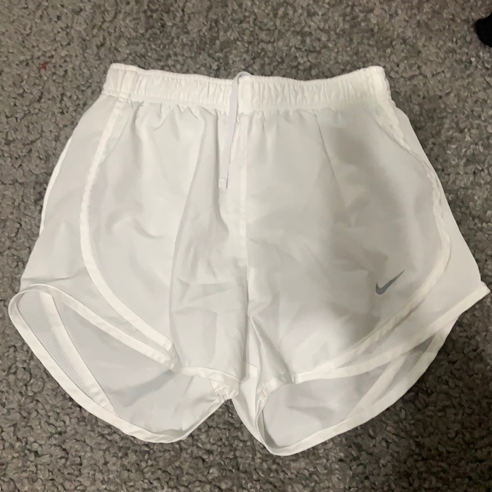 White Nike Dri Fit Shorts
